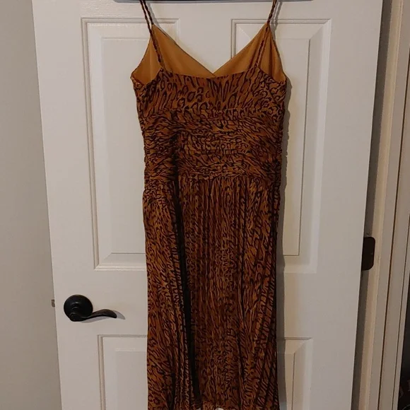 Due' Per Due' Veste Midi Dress Women's Size 4 Animal Print Vintage Look Prom - Picture 7 of 10